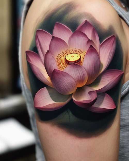 Tatuajes Flor de Loto en el brazo