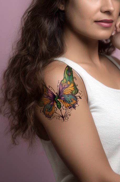 tatuaje de mariposa