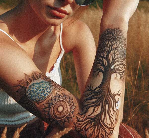 Tatuaje Arbol de la Vida brazo
