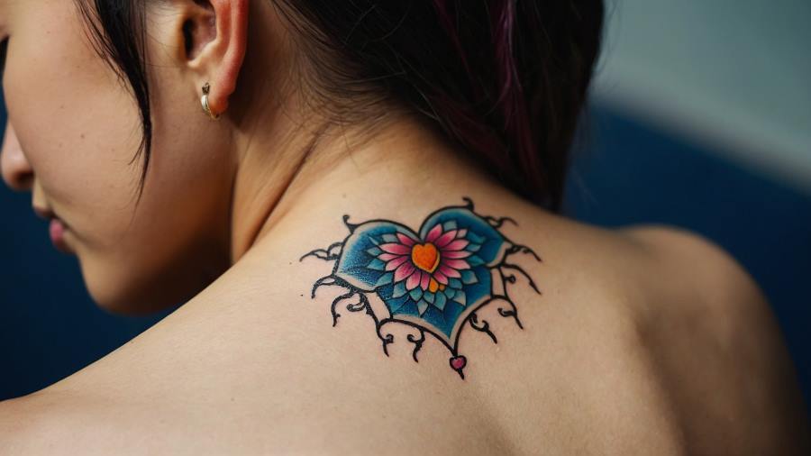 Tatuajes de Corazones mujer