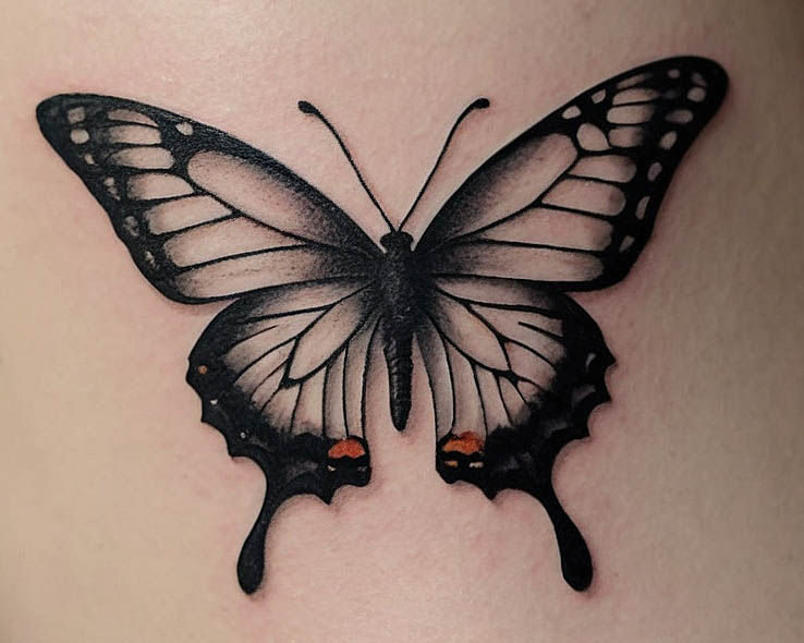 tatuajes de mariposas en el brazo